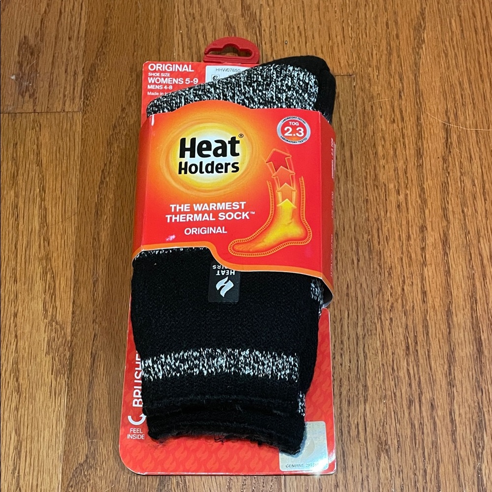 Heat Holders Black and Gray Thermal Socks